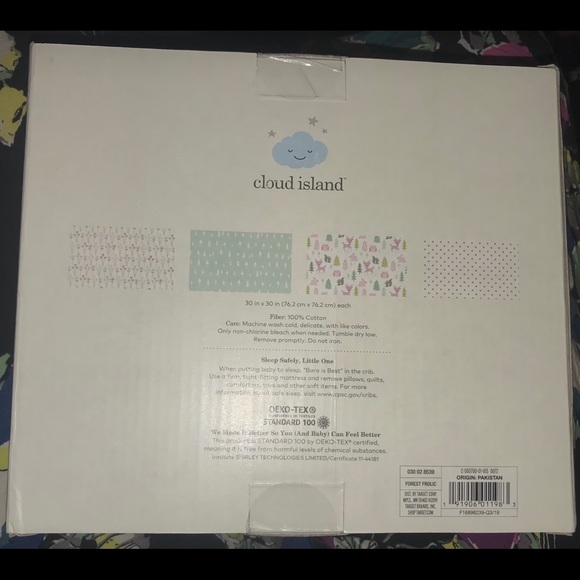 4 Flannel Baby Blankets - 100% Cotton - Picture 2 of 2